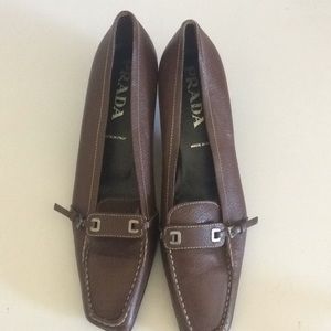 PRADA brown, pumps; WORN ONCE! size 8